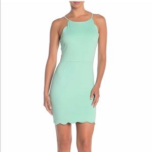 NWT Love...Ady Scalloped Bodycon Dress